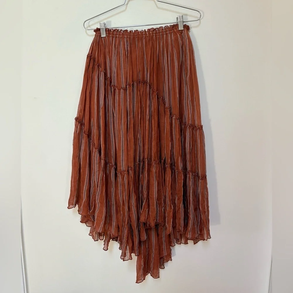 NWOT Free People FP One Ember Printed Midi Skirt Size XS